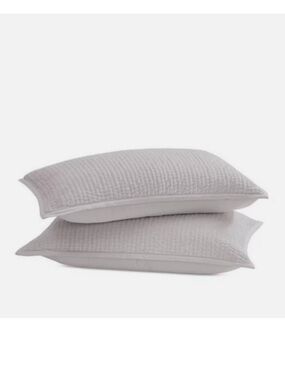 Set of 2 Donna Karan Home Hand Quilted Velvet King Shams